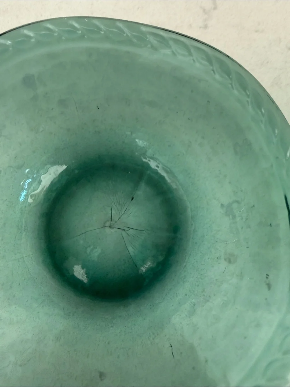 Pottery Barn Emerald Green Melamine Rope-Edge Bowls - Set of 5